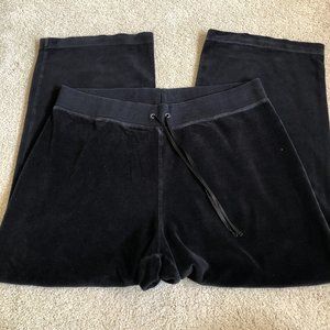 J.Jill, Sweat Pants, Black, L, Velvet